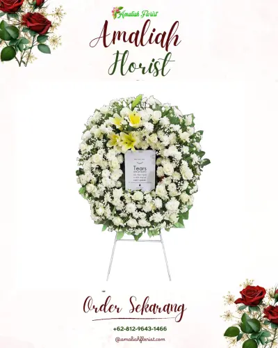 Krans Bunga Duka Cita di Sidaharja